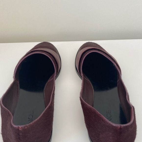 VINCE Mason (Maxon) Maroon Calf Hair Flats - Picture 15 of 16